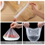 100 pcs Disposable Food Cover Plastic Shopper Bags - Image 5