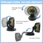Portable Car Cooling Fan | Multi-Angle Rotatable with USB cable for Car Truck SUV RV 5V USB Powered - Image 4