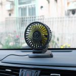 Portable Car Cooling Fan | Multi-Angle Rotatable with USB cable for Car Truck SUV RV 5V USB Powered - Image 3