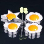 Pack of 4 Egg Shaper Kitchen Tools Star, Heart, Round, Flower Shaped Stainless Steel -  (random color ) - Image 5