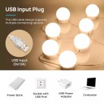 Vanity Mirror Lights – Usb Vanity Lights Makeup Lighting 10 Dimmable Light Bulbs - Image 2