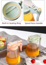 Honey Dispenser No Drip - Easy Squeeze Syrup Dispenser Bottle for Efficient Serving,  Honey Squeeze Jar for Kitchen & Coffee Bar, Mess-Free Solution(250ml) - Image 2