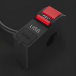 On/Off & USB port 2 Amp 5 V universal switch for bike, Extra external on off button. extra lights switch - Image 3