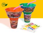 2 in 1 Snack Tub with Straw Glass For Kids Frozen Barbie Unicorn Encanto Roblox Characters For Kids (random color & Character) - Image 3