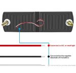 1 pc  LED Motorcycle Light Moto Rear Lights 40 LED Dual Color Light Guide Flow Direction Turning Brake Tail Lamp - Image 2