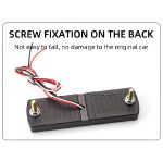 1 pc  LED Motorcycle Light Moto Rear Lights 40 LED Dual Color Light Guide Flow Direction Turning Brake Tail Lamp