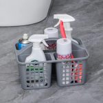 Plastic Bathroom Basket Kitchen Sink Basket Shower Caddy Basket with Compartments,(random color ) - Image 4