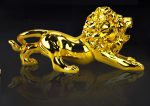 Get Golden Lion Car Dashboard Decoration | Modern Abstract Style Resin Panther Statue | Home Decor Accessories - Image 5