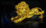 Get Golden Lion Car Dashboard Decoration | Modern Abstract Style Resin Panther Statue | Home Decor Accessories - Image 4