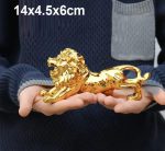 Get Golden Lion Car Dashboard Decoration | Modern Abstract Style Resin Panther Statue | Home Decor Accessories - Image 2