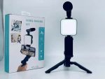 AY-49 Vlogger video making Kits Vlog Microphone LED Fill Light Mini Tripod mobile holder - Image 2