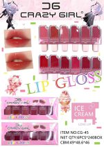 Pack of 06 -  Crazy Girl Ice Cream Matte Lipgloss | Best Quality Lip Gloss Set For Girls & Womens - Image 3