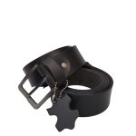 (Big Size) - Men buffalo leather belt | Waist Belt for boys & Mens (Black) - Image 2