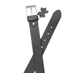 (Big Size) - Men Buffalo leather belt grey color | Waist Belt for boys & Mens (Grey) - Image 4