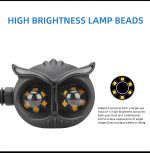 Pack of 2 pcs Owl Style Dual Color Motorcycle Driving Headlight, Turn Signals Light, Fog Lamp for all bikes (Random Color) - Image 5