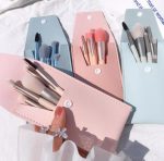 8 Pieces Cute Brushes With Leather Pouch  (random color) - Image 3