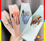 8 Pieces Cute Brushes With Leather Pouch  (random color) - Image 2