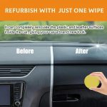 QIFENGHE Car Plastic Restorer - Auto Interior & Panel Renewal Wax Coating Agent Car Wax Car Wax Polish 200gm + sponge - Image 5