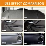 QIFENGHE Car Plastic Restorer - Auto Interior & Panel Renewal Wax Coating Agent Car Wax Car Wax Polish 200gm + sponge - Image 4