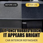 QIFENGHE Car Plastic Restorer - Auto Interior & Panel Renewal Wax Coating Agent Car Wax Car Wax Polish 200gm + sponge - Image 2