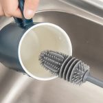 1 pcs Silicone Feeder Bottle Brush Glass Brush Cup Brushes Long Handle | Silicone Bottle Cleaning Brush With Long Handler (random Color) - Image 4