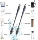 1 pcs Silicone Feeder Bottle Brush Glass Brush Cup Brushes Long Handle | Silicone Bottle Cleaning Brush With Long Handler (random Color) - Image 2