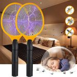 Electric Mosquito Killer Racket 2 In 1 LED Flash Light (Random Color) - Image 4
