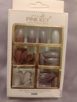 96 PCs Nude Colors Nail Pack Without Glue Or Sticker (random Color)
