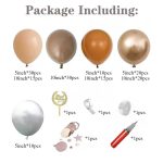 Balloon Garland Kit Coffee Brown for Garland Theme Party Birthday Baby Shower Wedding Decorations (155 pcs of different balloons in 1 packet) - Image 3