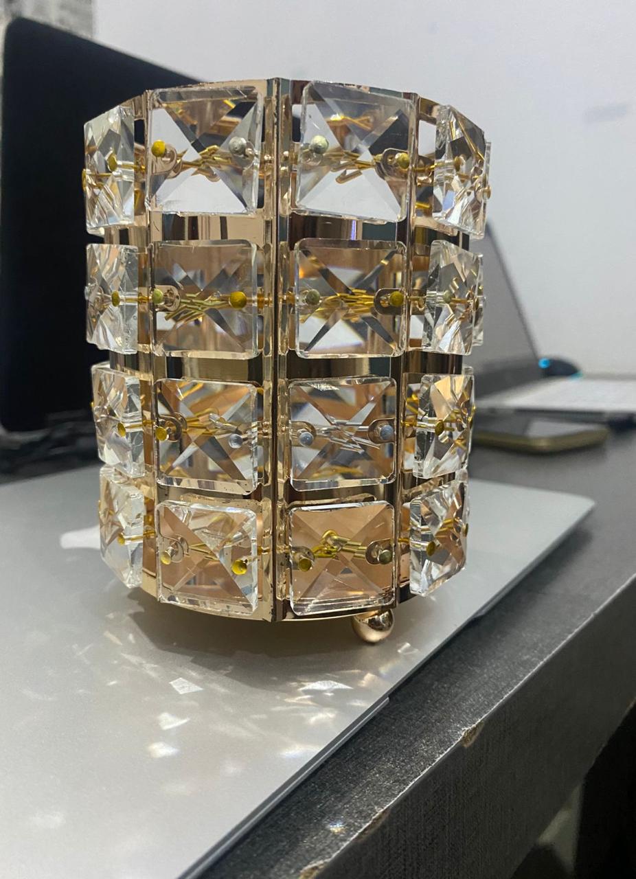 WhatsApp-Image-2024-10-26-at-5.08.06-PM.jpeg Crystal makeup brush Holder Or Pen Holder - Image 1