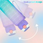 Sports Water Bottles 3 Pcs Set with Motivational Time Marker & Leak Proof Flip Top Lid  (random color) - Image 2