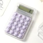 Student Calculator LCD Display Large Screen Siicone Buttons 8-digit Handheld Study Electronic Calculator School Supplies(random color) - Image 4