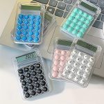 Student Calculator LCD Display Large Screen Siicone Buttons 8-digit Handheld Study Electronic Calculator School Supplies(random color) - Image 2
