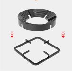 Gas stove Burner Stand Non slip bracket 3D windproof hood Gas cooker universal accessories Anti skid gas burner parts Cast iron cook top parts(1 PCs ) - Image 3