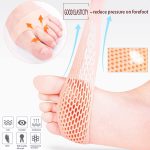 Silicone Gel Half Toe Heel Sleeve | Forefoot Insole Shoes Pain Relief Pads for Men and Women - Image 2