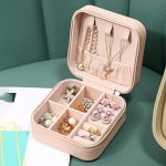 Travel Leather Pocket Jewellery Organizer With Box (Mix/Random color) - Image 5