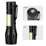Torch Mini Flashlight Rechargeable 500mAh ABS Plastic Body - Image 2