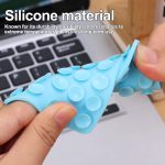 Mobile Phone Silicone Suction Cup Square Mobile Phone Single-Sided Case Anti-Slip Holder Mount Suction (random color) - Image 2