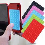 Mobile Phone Silicone Suction Cup Square Mobile Phone Single-Sided Case Anti-Slip Holder Mount Suction (random color) - Image 4