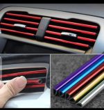 Car air-conditioning grill moulding for decorating  ,Car AC Decor Strip Only Red colour - Image 4
