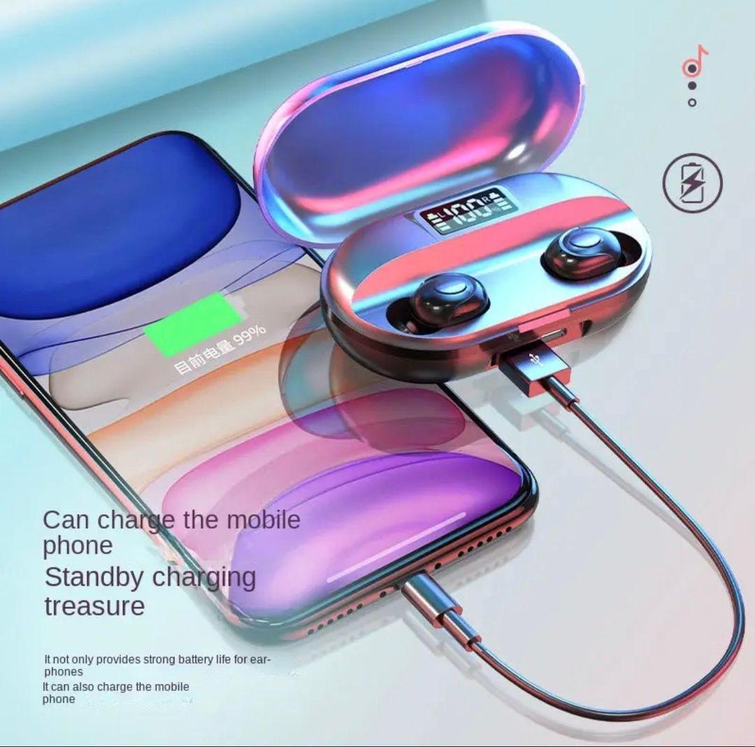 WhatsApp-Image-2024-11-28-at-11.03.47-AM.jpeg T2 TWS Wireless Earbuds Bluetooth 5.1 with LED Indicator, Type-C Charging Case, Noise Reduction & Long Battery Backup - Image 1