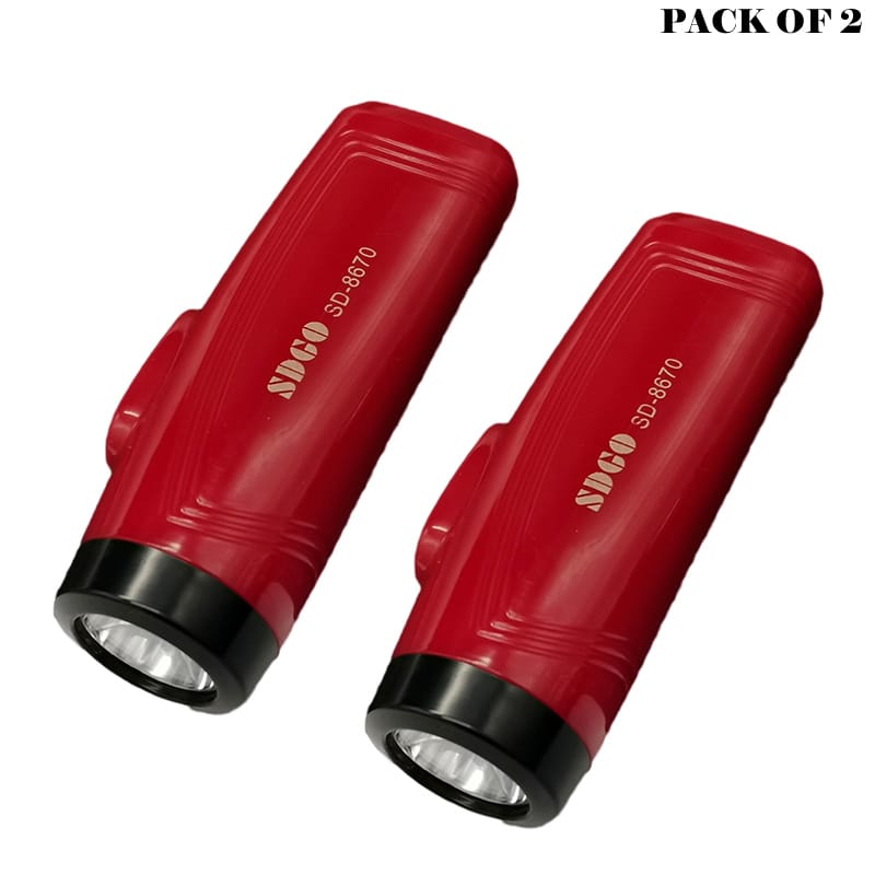 WhatsApp-Image-2024-12-03-at-5.21.28-PM.jpeg Pack Of 2 Multifunction Portable Super Bright USB Rechargeable Flashlights SD-8670 - Image 1