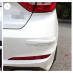 Universal Car Bumper Protector Strip Guard Corner Protection Strips Scratch Auto car Anti Collision Car Corner Bumper (Color White)