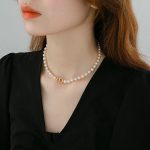 Beautiful Pearl Charm Korean Elegant Necklace  For Girls - Image 2