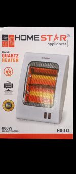 Electric Quartz 800W 2 Rod Electric Heater (HS-312) - Image 3