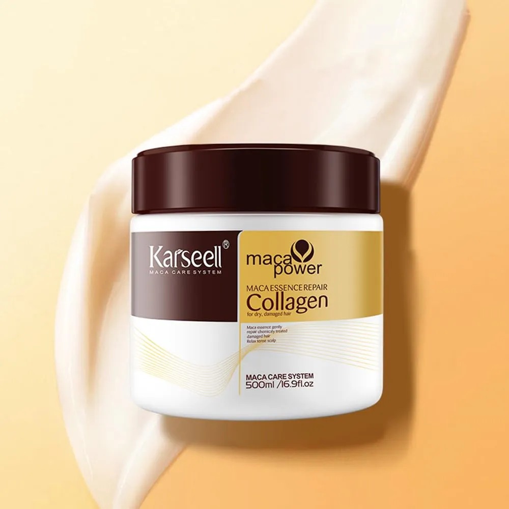WhatsApp-Image-2024-12-16-at-10.04.52-PM.jpeg Sealed Packed Karseell Hair Mask Collagen Treatment Cream – Argan Oil & Maca Essence, 16.9 OZ 500ml - Image 1