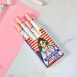 4 Pcs High Pigment Warda Beauty Little Smoke Mate Lipstick - Random Color - Image 2