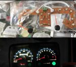 70cc Meter led glowing kit with glowing red niddle for 70cc bike - Image 2