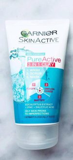 3 in 1 Garnier Skin Natural Pure Active Wash + Scrub + Mask 100ml - Image 3