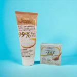 Kit 2 Pcs Deep Facial Cleanser And Repairer With Rice Extract Eliminates Fats And Impurities 150ML Yardlie Clarifying Hyaluronic Acid Rice Scrub + Collagen Beauty Cream - Image 3